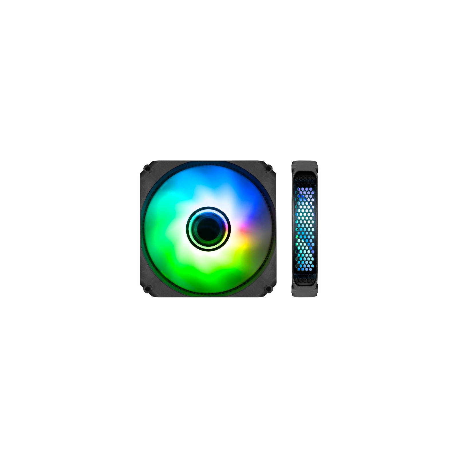 Coolbox N120mm A-RGB Infinity Fan Black