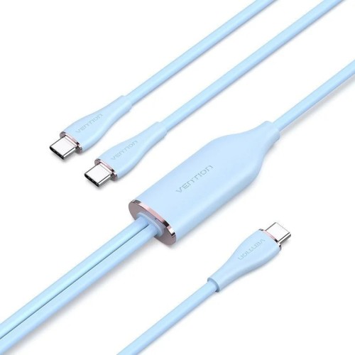 Vention USB-C to Dual USB-C Cable 1.5M Blue