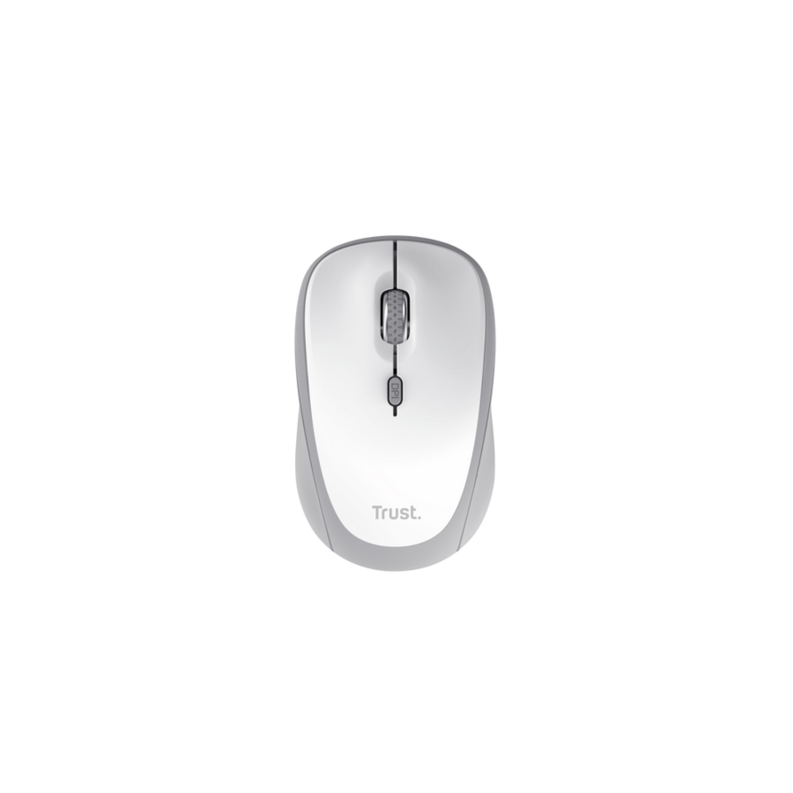 Trust Yvi+ White Wireless Optical Mouse Ergonomic