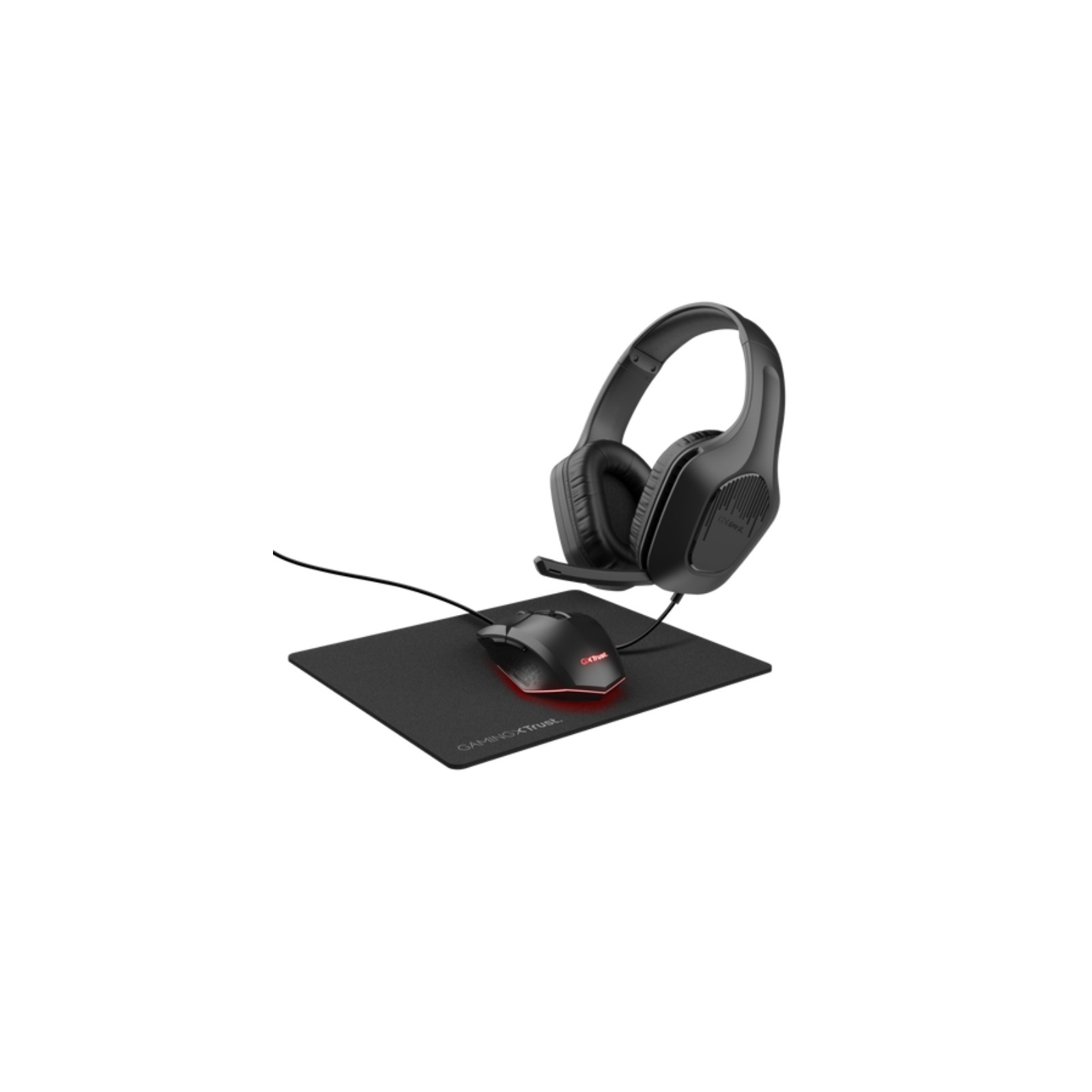 Kit Gaming Gxt 790 Tridox Ratón Auricular Alfombrilla Trust