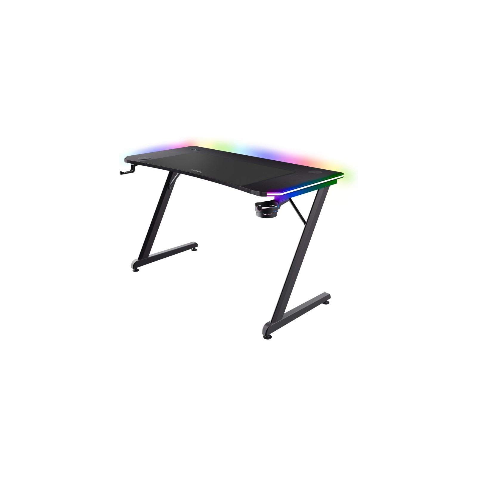 Trust GXT 710 Luminus Pro RGB Gaming Desk Black