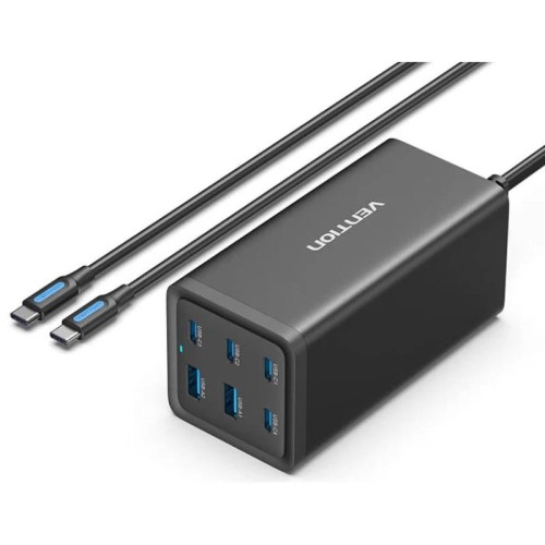 Vention 200W Wall Charger 4xUSB-C and 2xUSB-A