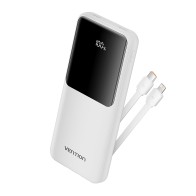 Power Bank de 10000mAh 22.5W + Cable USB-C/Lightning Blanco Vention