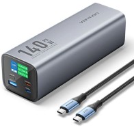 Vention 27000mAh 140W Power Bank + USB-C/Lightning Cable Grey