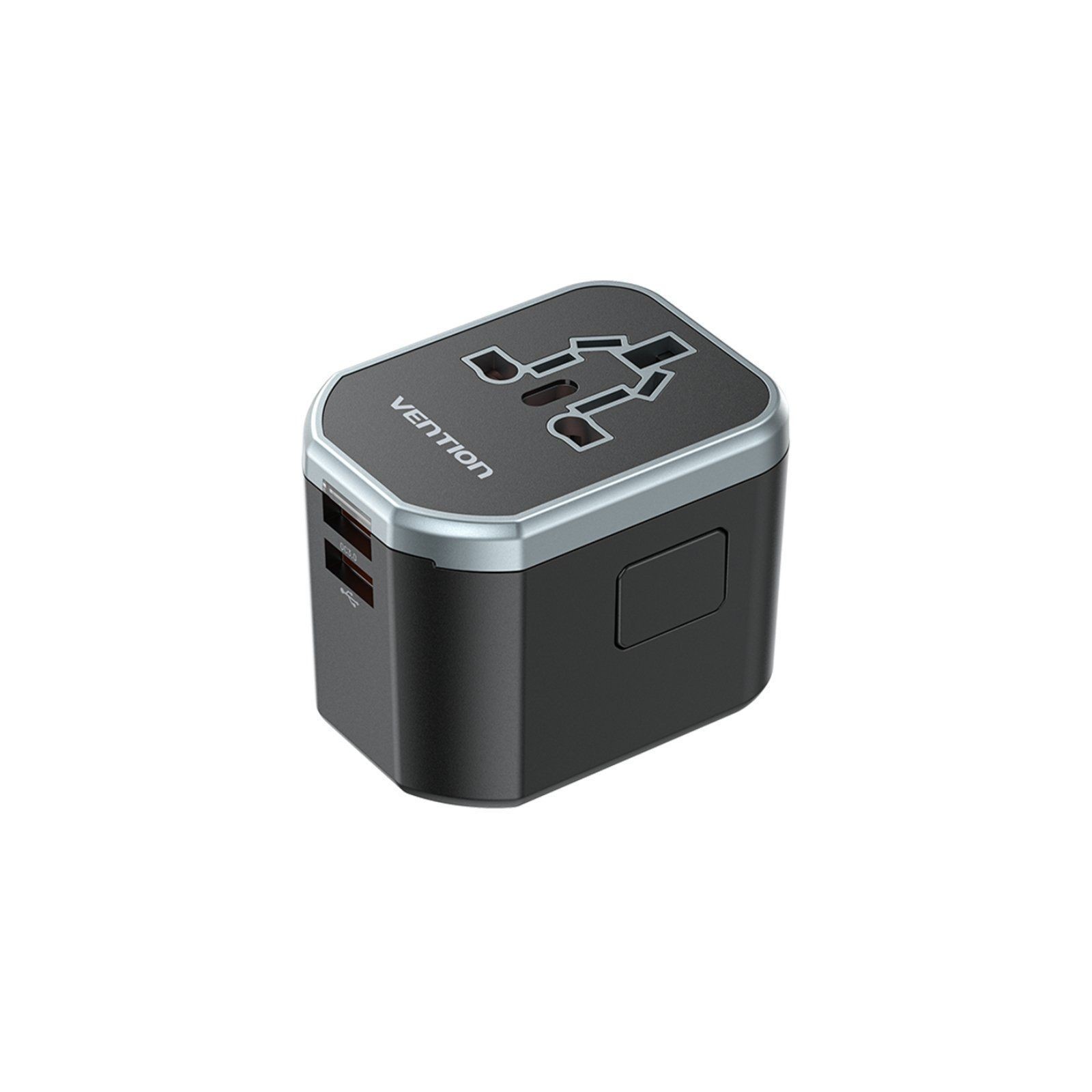 Cargador Pared Universal 20W USB-C y 2xUSB-A Vention