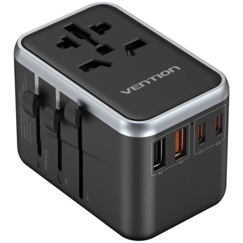 Cargador Pared Universal Ventio 65W 2xUSB-C 2xUSB-A