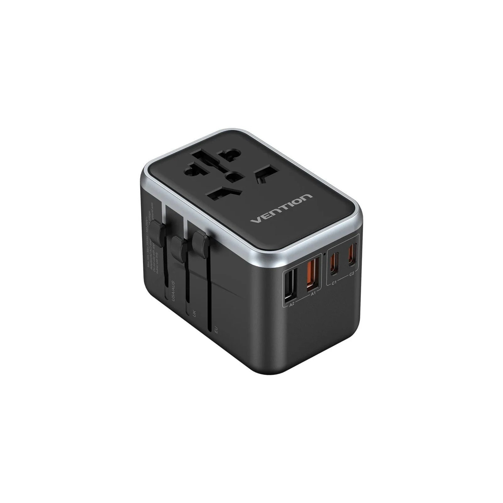 Cargador Pared Universal Ventio 65W 2xUSB-C 2xUSB-A