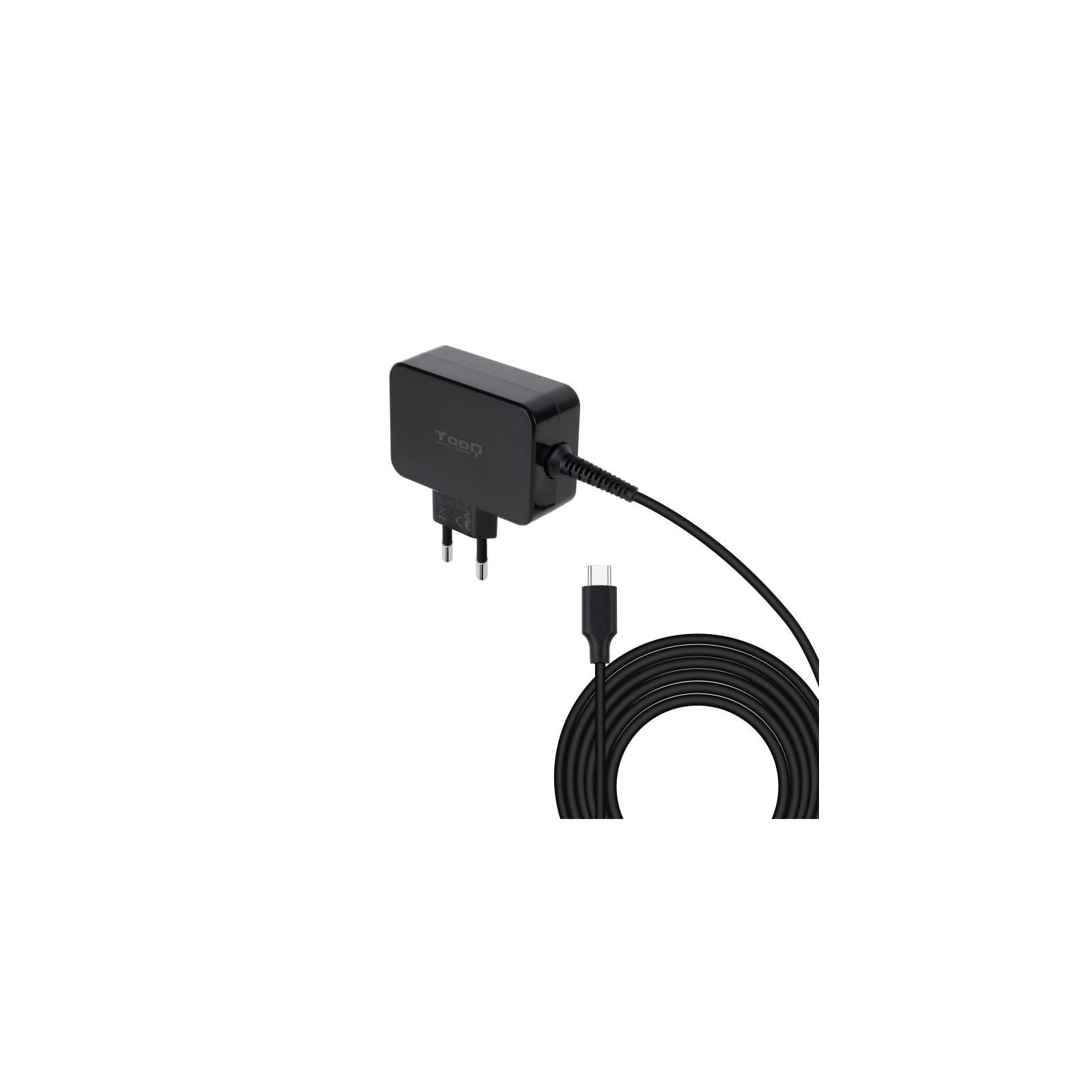 Cargador Portátil Tooq Negro 45W Gan USB-C PD