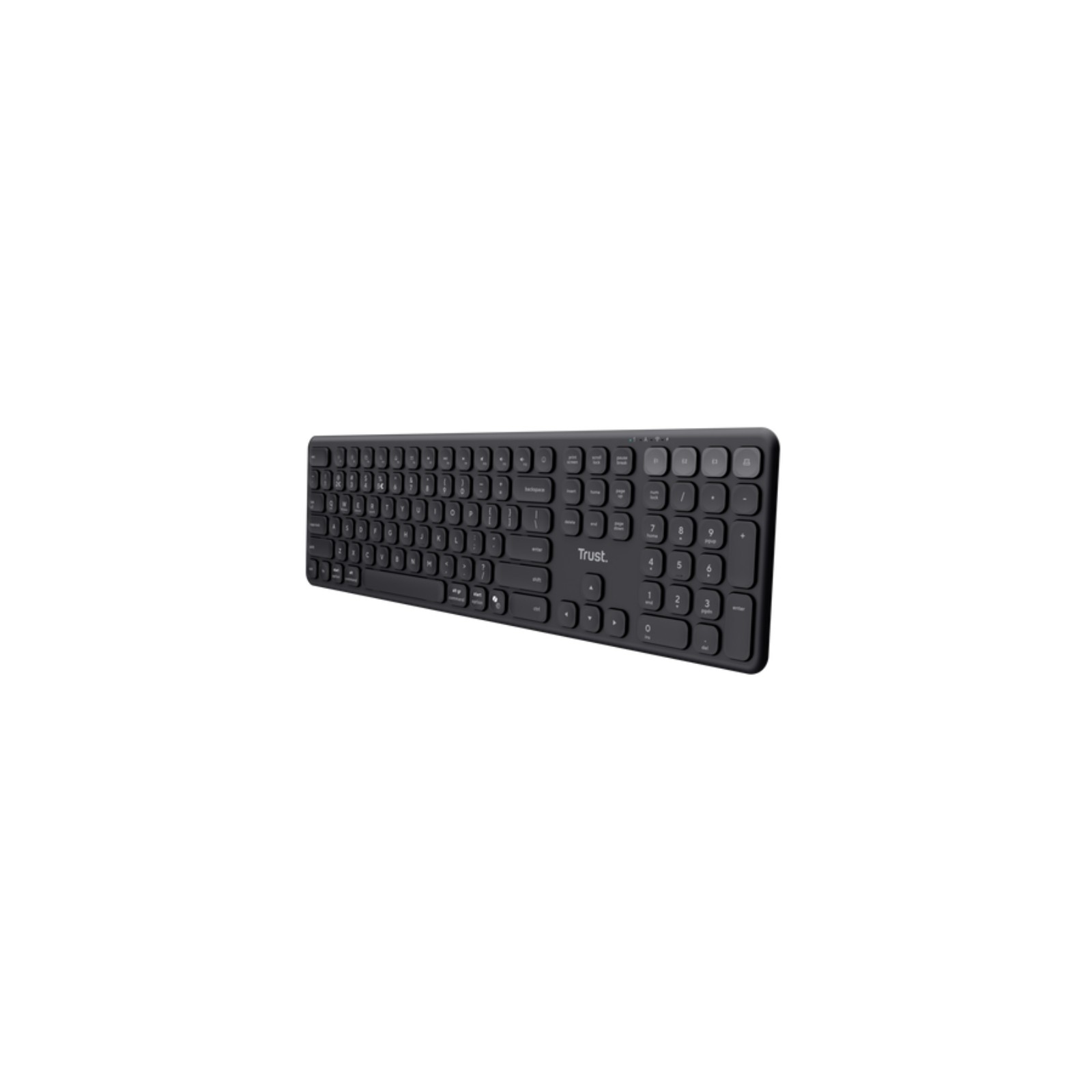 Trust Vaiya Wireless Multi-Device Keyboard Black Full Size